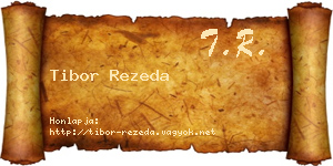 Tibor Rezeda névjegykártya